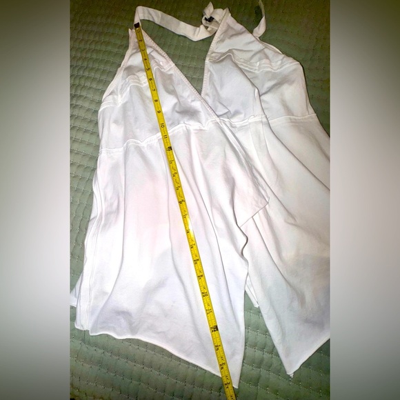 Free People Halter Top White Draped Handkerchief Hem Sold at Revolve. Size XL - Picture 11 of 11